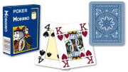 Карты для покера "Modiano Poker" 100% пластик, Италия, синяя