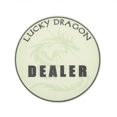Кнопки дилера Lucky Dragon керамика Размер: 5 х 5 х 0,5 
Вес: 0,04