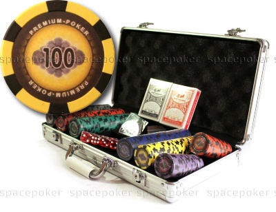 Набор Premium-Poker 300 фишек Номиналы 1, 5, 25, 50, 100 и 500
Сумма номиналов = 21675